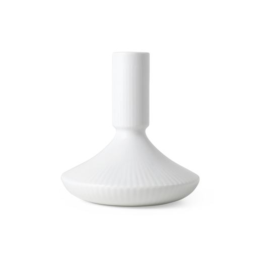 Royal Copenhagen Hvid Riflet Lysestage