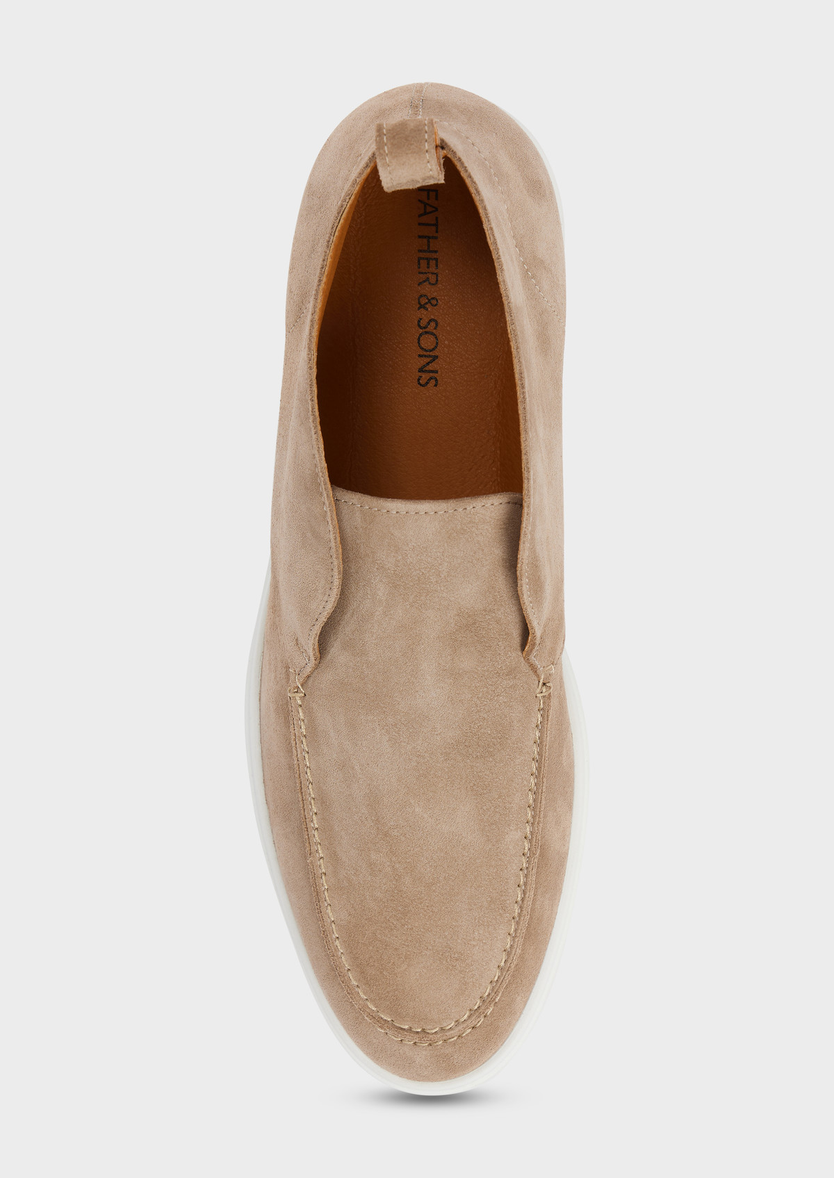 Boots en cuir nubuck beige
