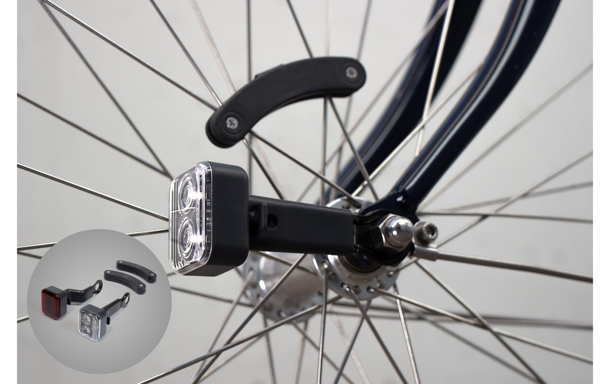 Velolampe AMS Light C DauerlichtElektromagnetisches Fahrradlampenset