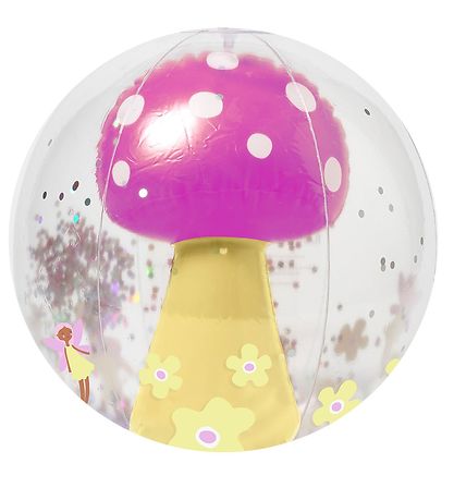 SunnyLife 3D Bådebold - 35 cm - Gul/Lilla