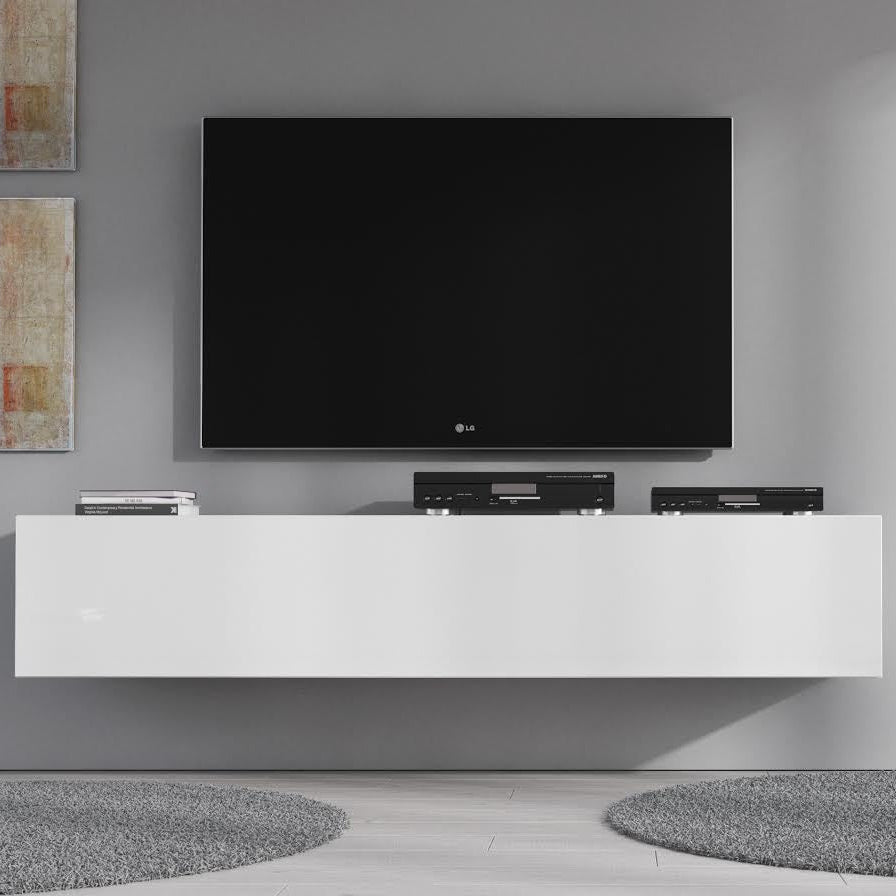Flame - TV-Meubel - Wit - 160 cm