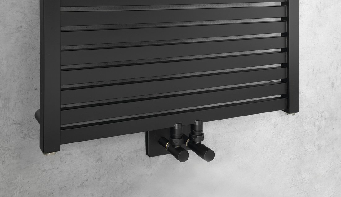 Sapho Tondi radiator zwart mat 60x169cm 930W
