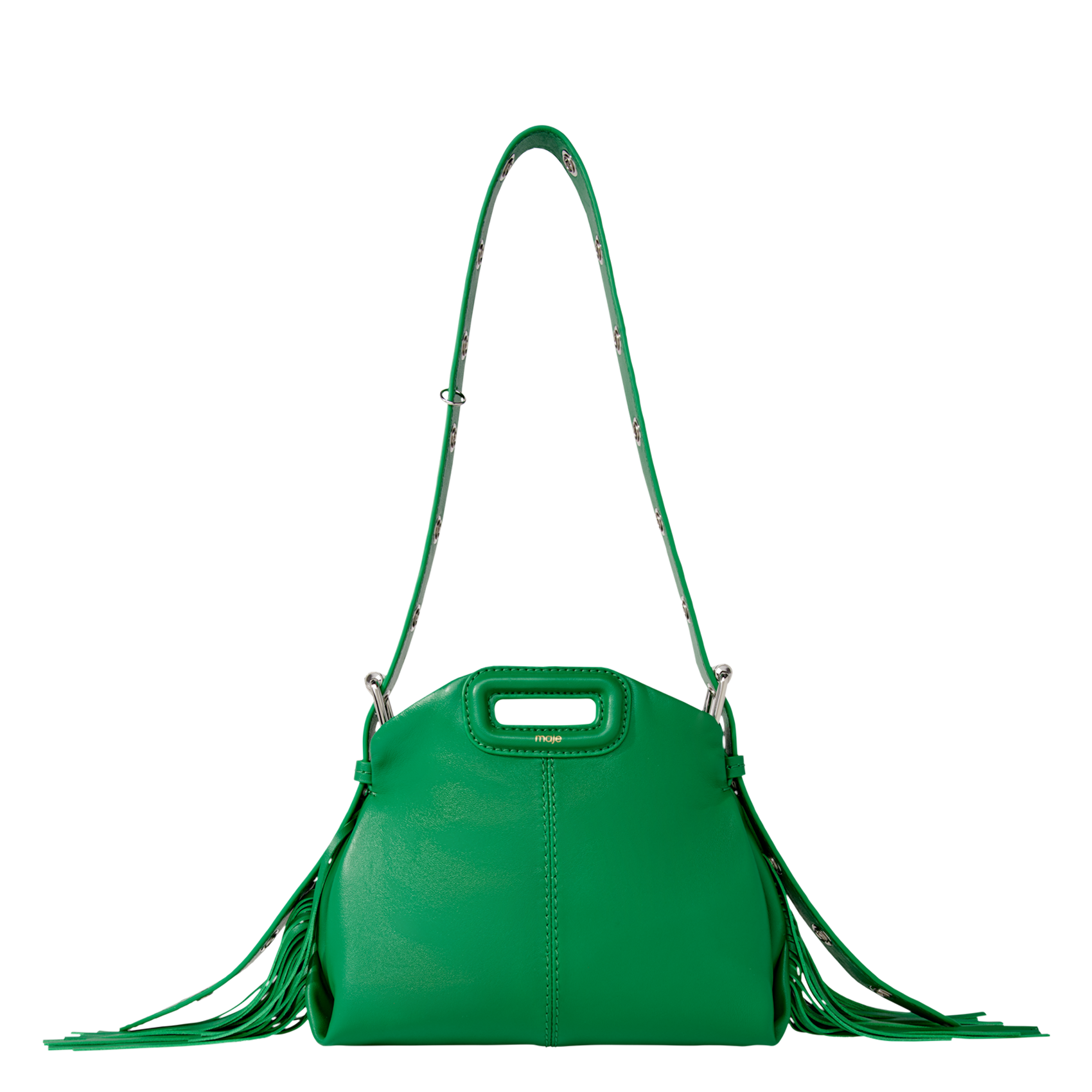 MISS M MINI - Sac bandoulière en cuir lisse | Vert
