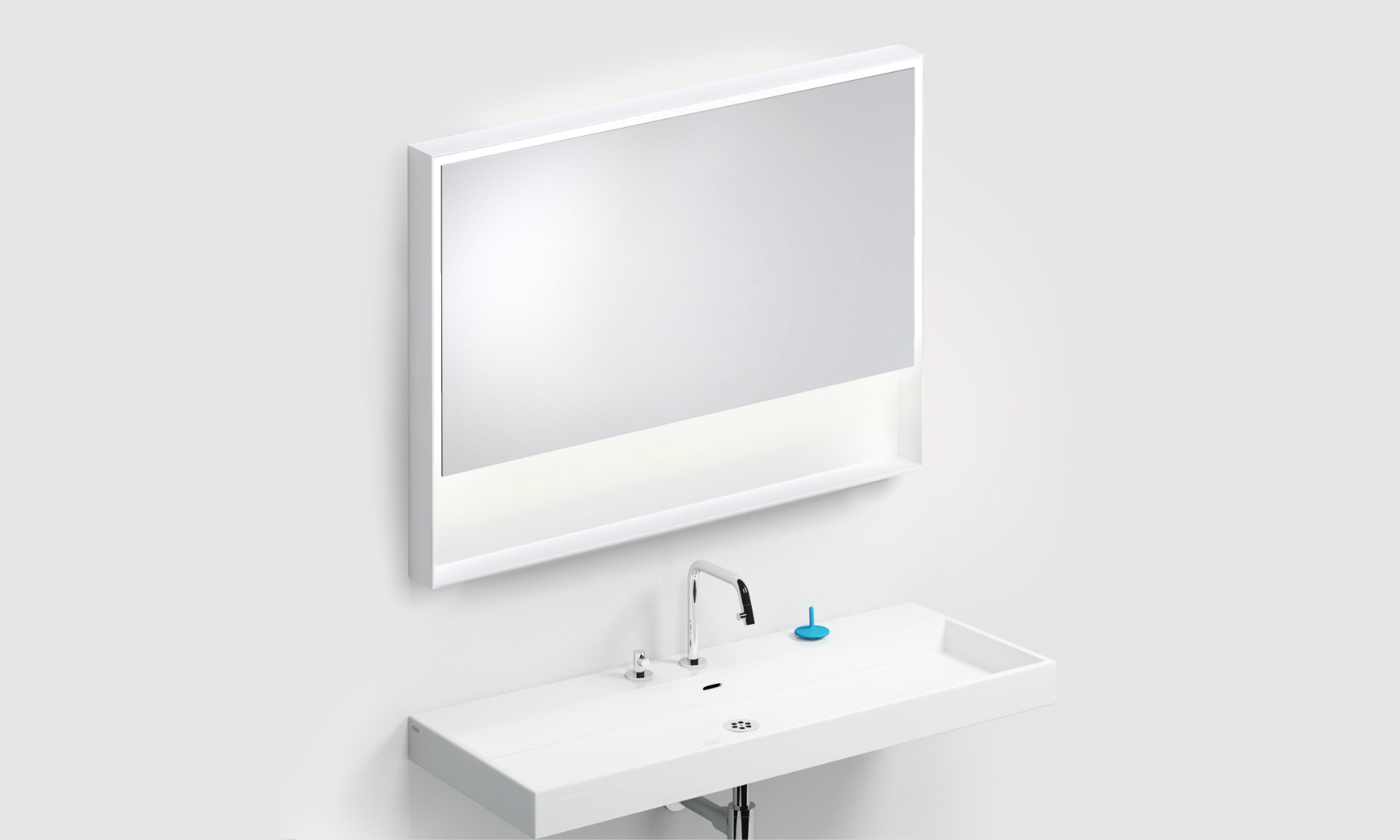 Clou Look at Me spiegel met LED-verlichting 110x80cm wit mat