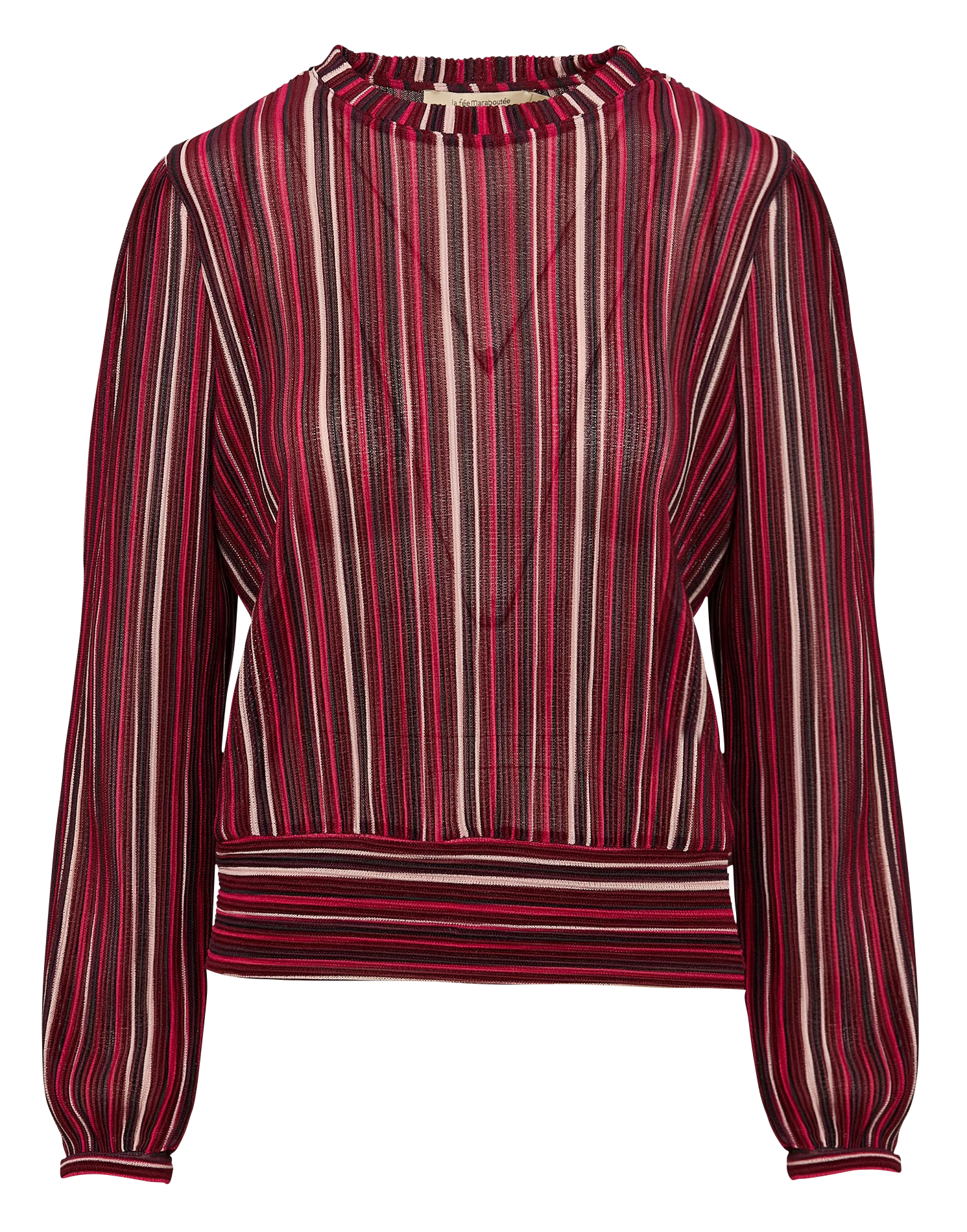 Top col rond transparent | Rose