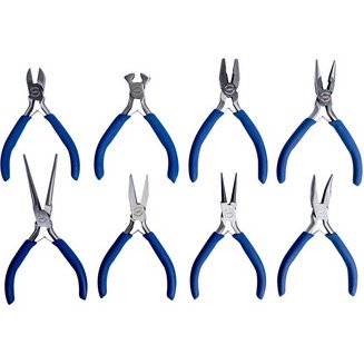 Kit de pinces pour électronique, 8 pièces