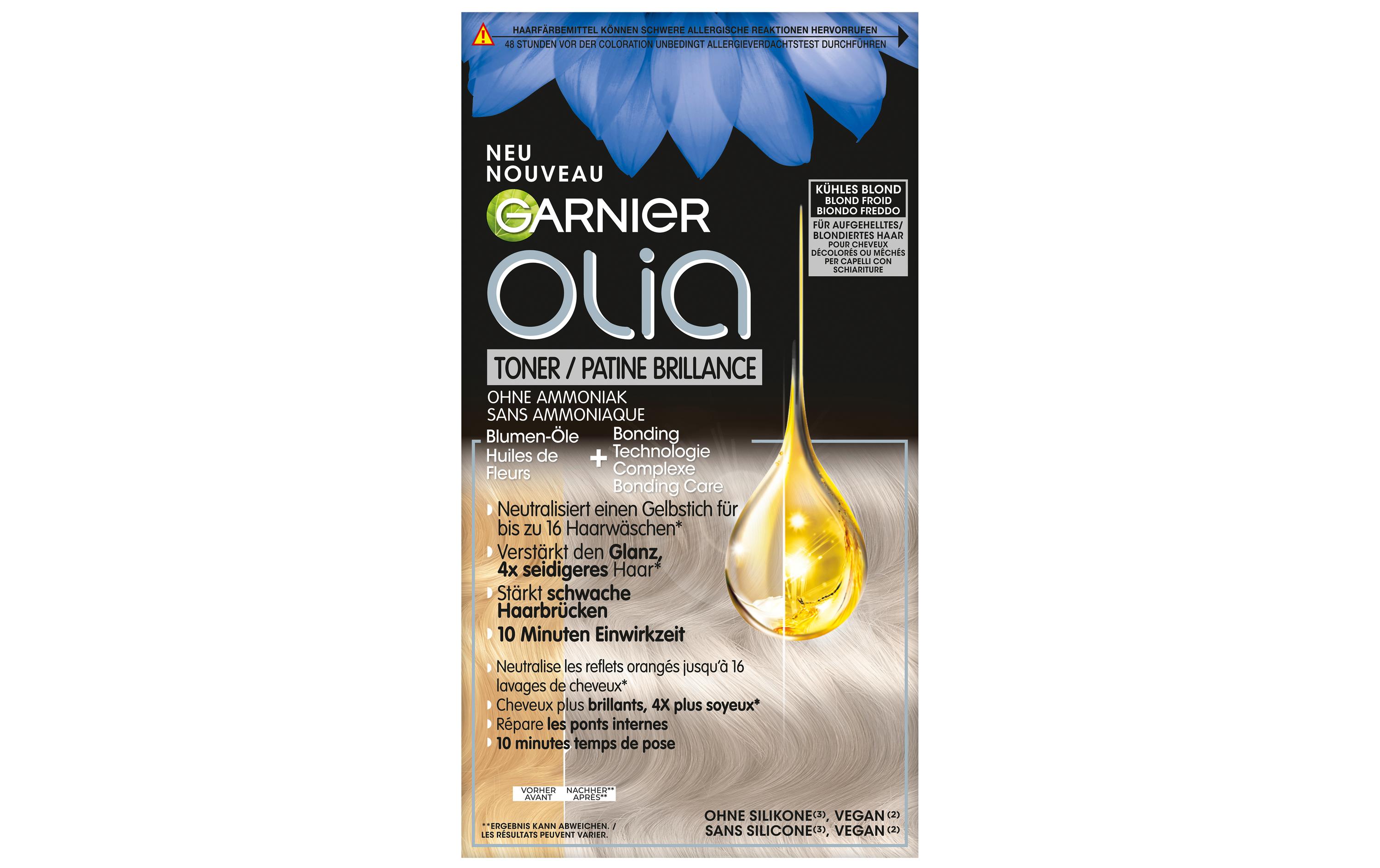 Haarcoloration Olia 9.1 Toner Kühles BlondHaartönung in kühlem Blond