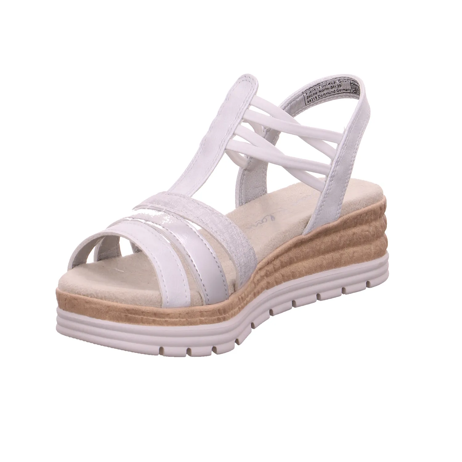 PIECE OF MIND Sandalette Weiss Lederimitat