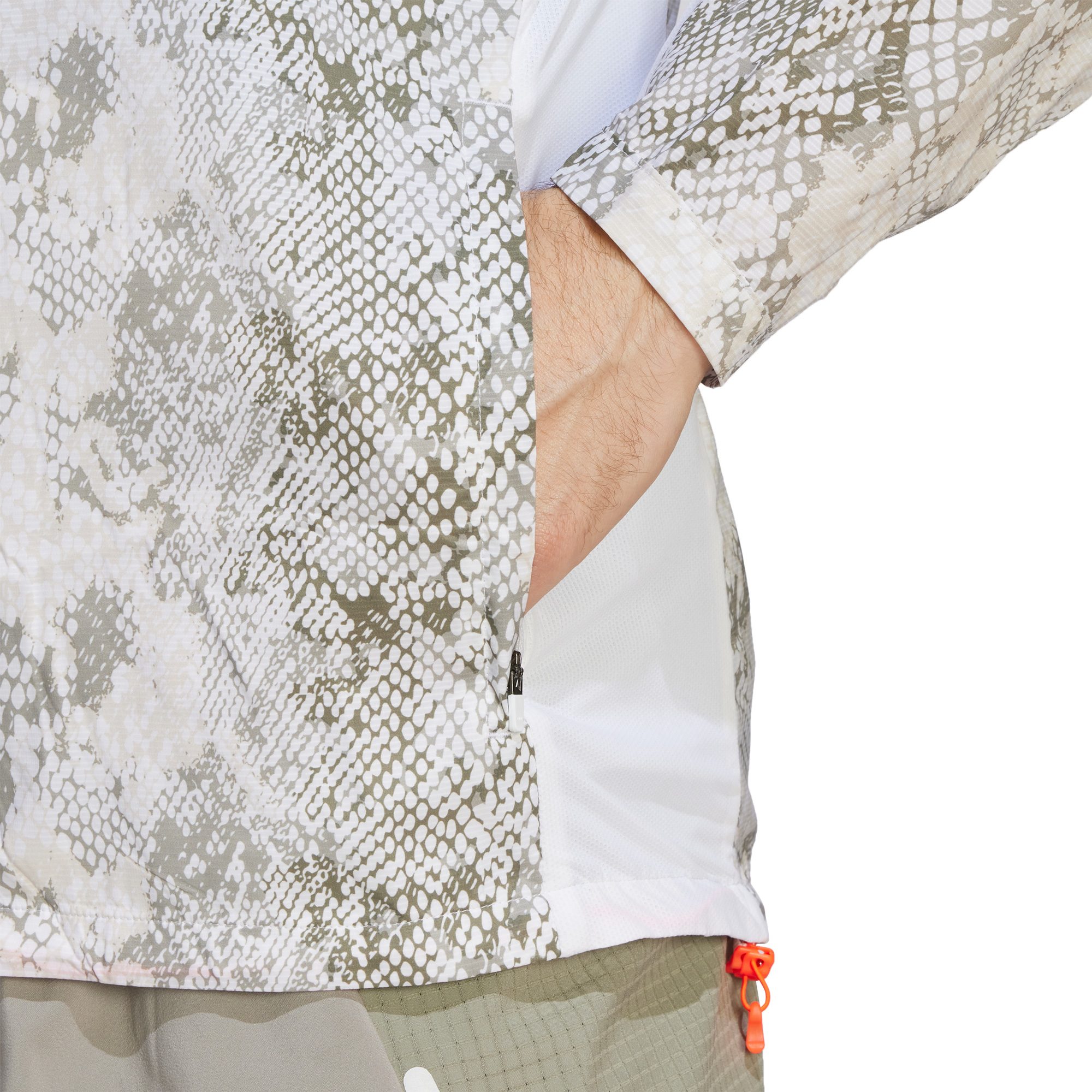 adidas Allover Print Marathon Jacke Herren white