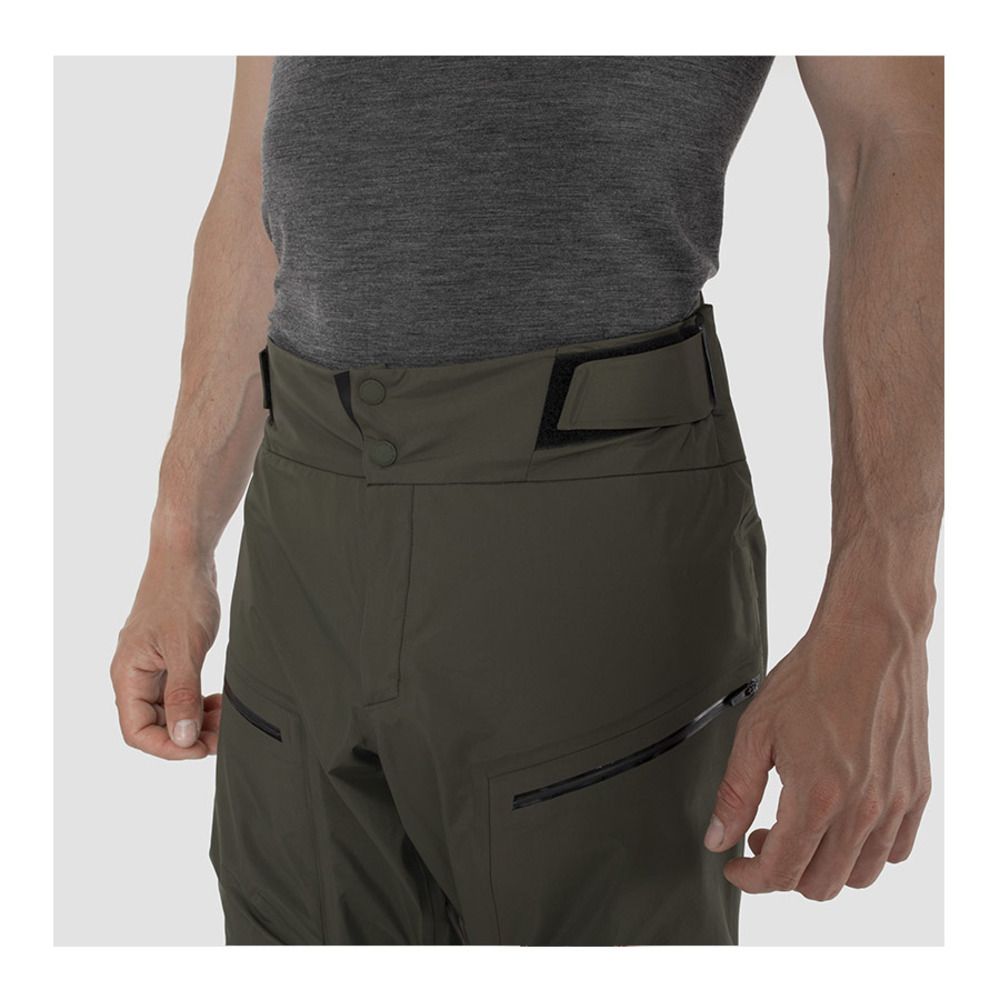 Salewa SELLA 3L POWERTEX - Pantalon ski Homme dark olive