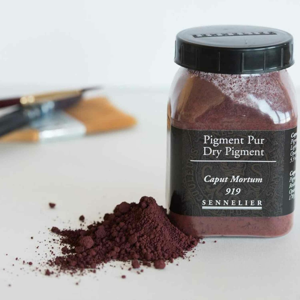 Pigment pour création de peinture - pot 170 g - brun caput mortuum