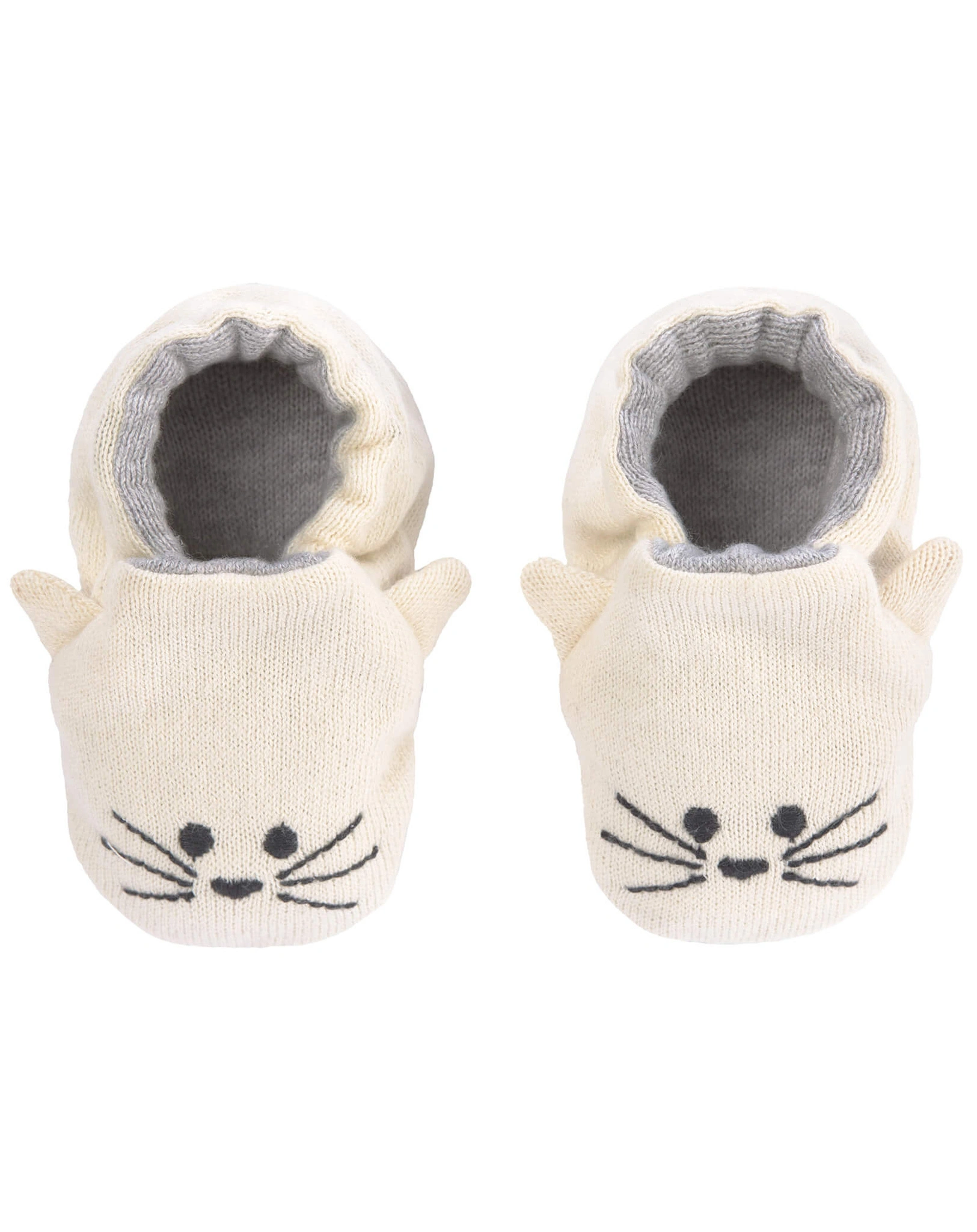 Krabbelschuhe LITTLE CHUMS CAT in weiß