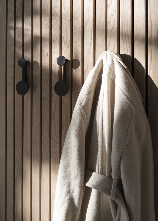 Audo Copenhagen Afteroom Coat Hanger, Small, Black Sort
