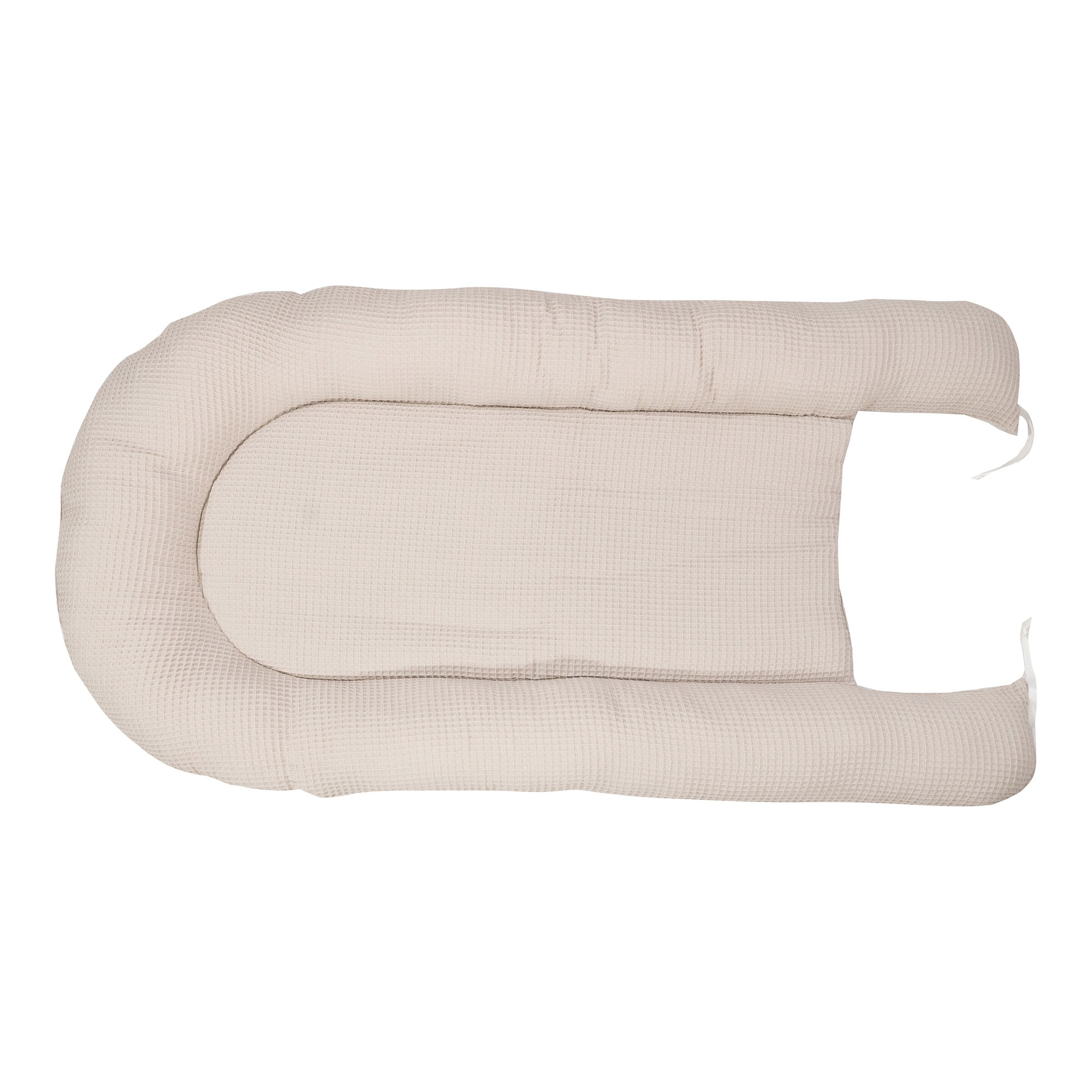 Ullenboom Kuschelnest Waffelpiqué 55x95 cm sand / Floral