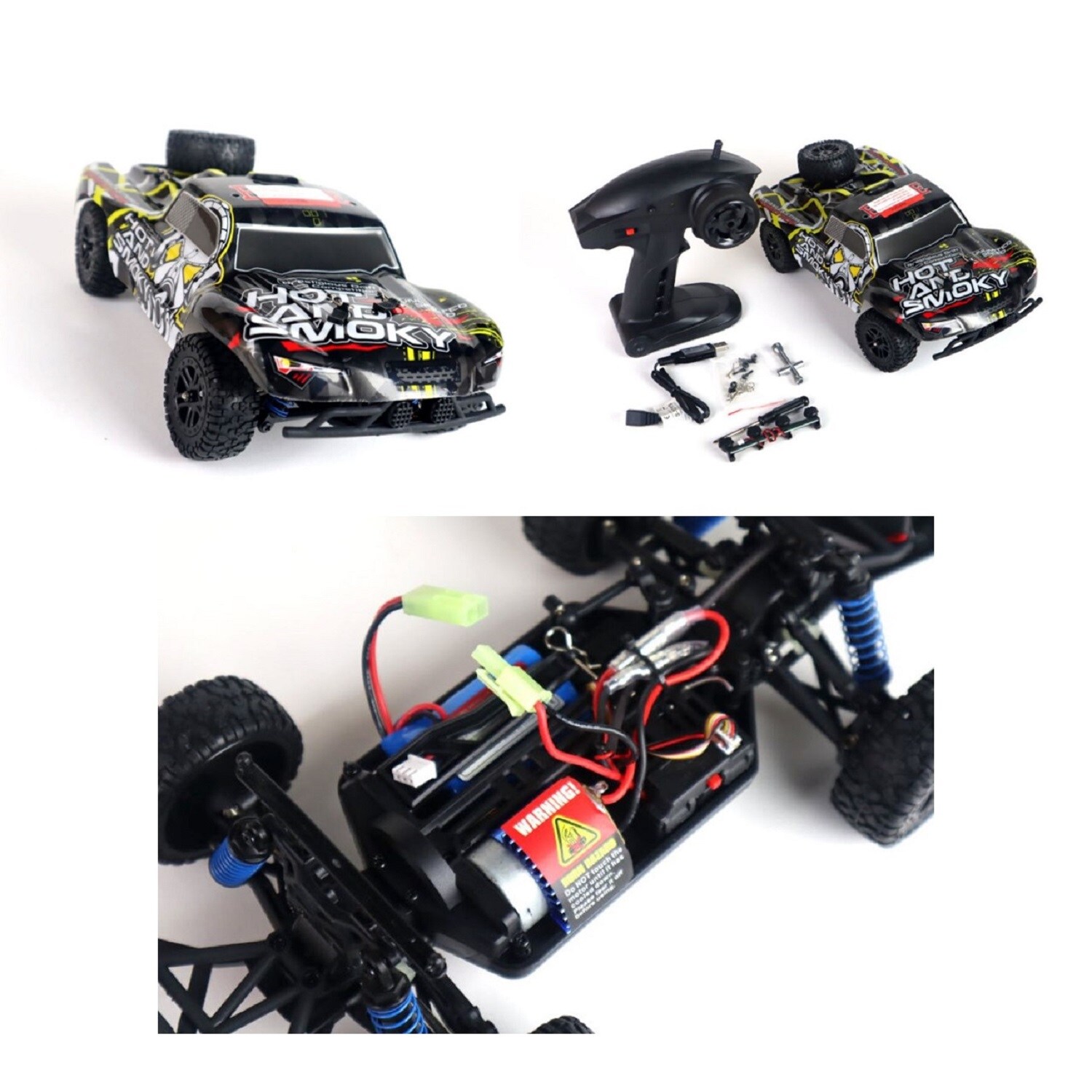 ES-Toys RC Elektro Buggy Maßstab 1:18 HS301-1E Fernsteuerung Stoßdämpfer 25A ESC schwarz