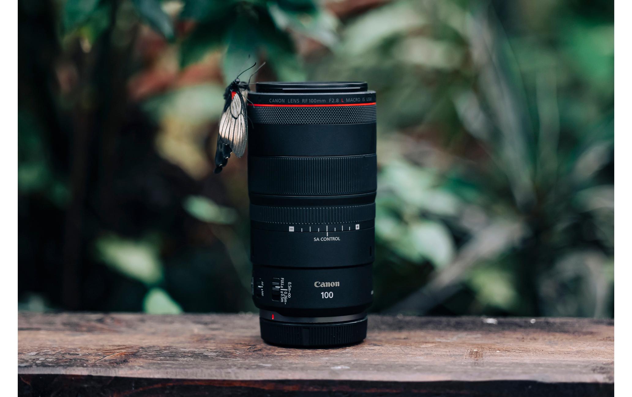 Festbrennweite RF 100mm F/2.8 L Macro IS USM – Canon RF<br>Makroobjektiv mit einer unglaublichen 1.4-fachen Vergrösserung