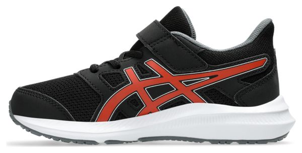 Asics Jolt 4 PS Noir Rouge Enfant