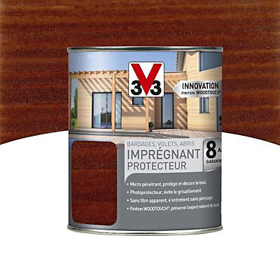 Imprégnant protecteur V33 Okoumé 1L - 8 ans