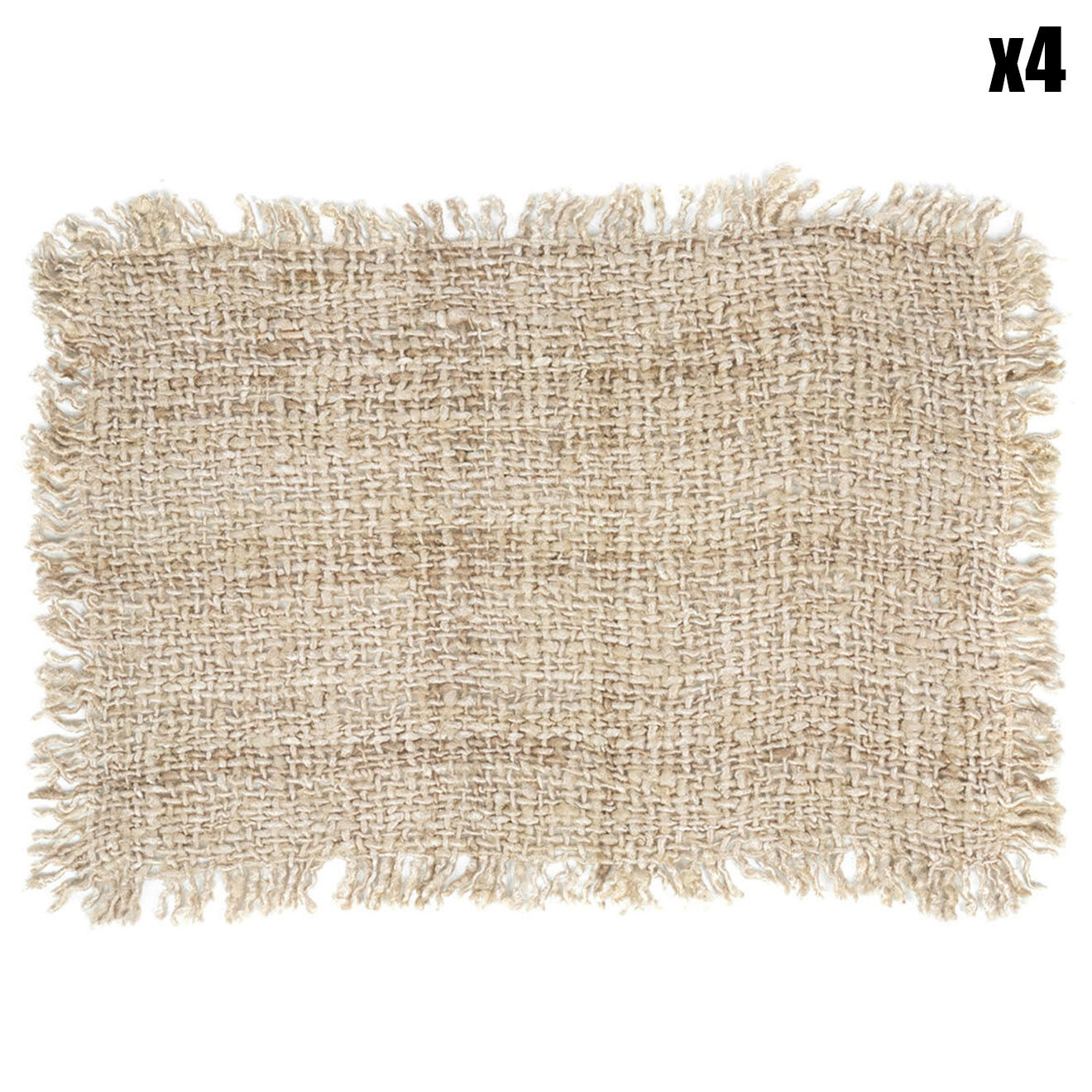 Bazar Bizar 4 Sets de table Oh My Gee beige - 50x35 cm