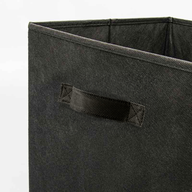 Bac de rangement pliable noir