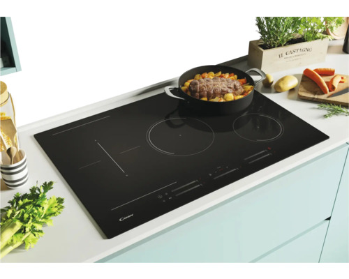 Frameloze Candy inductiekookplaat, 77 x 52 cm, 5 inductiekookzones, CIES55MCTT/1
