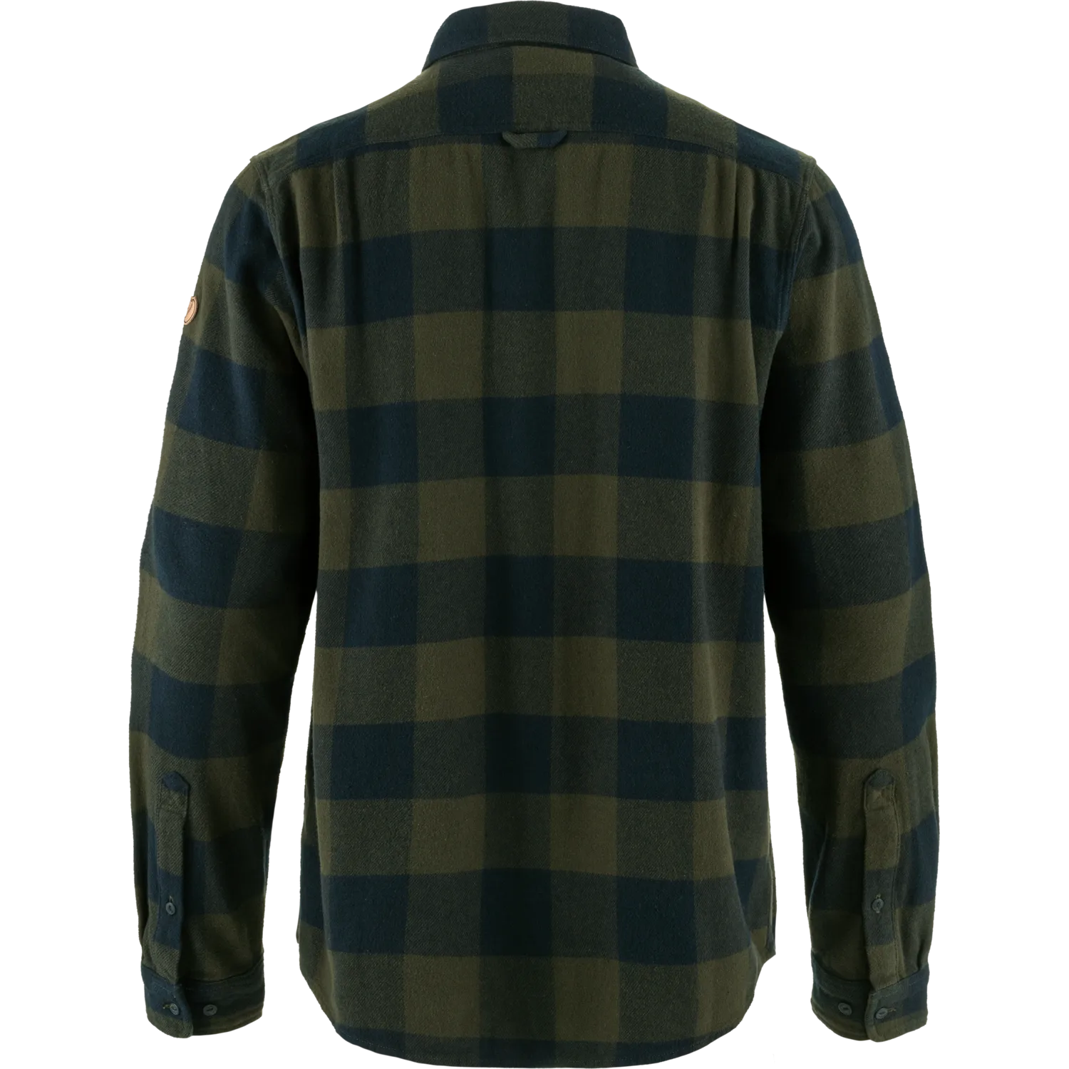 Fjällräven Men's Övik Heavy Flannel Shirt Deep Forest-Dark Navy