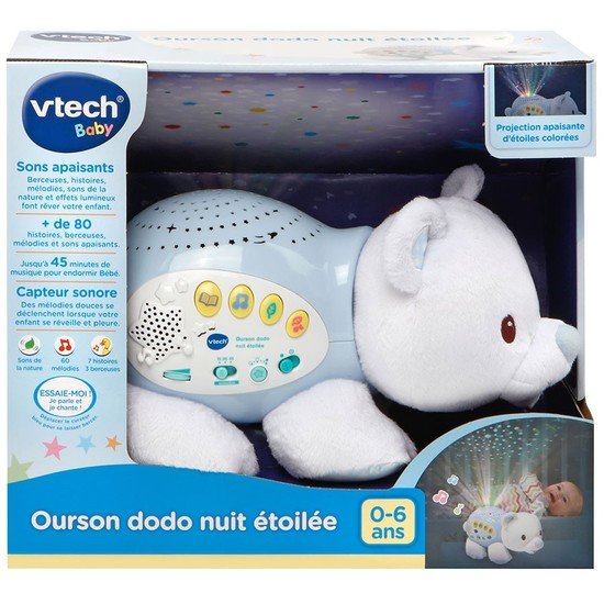 Veilleuse Dodo nuit étoilée   Ourson        de               Vtech