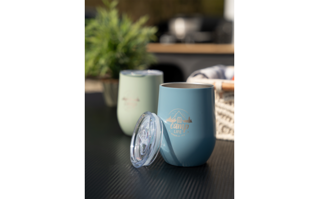 Camplife Edelstahl Thermo-Trinkbecher mit Deckel 360 ml