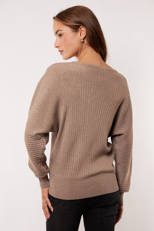 G-maxx - Violetta Knitted Sweater - Grey Brown