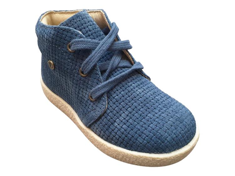 Falcotto Conte suede woven Blauw