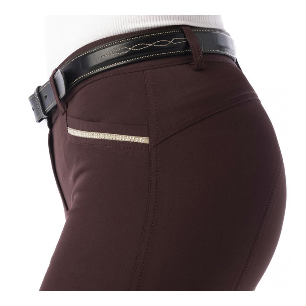 Equitheme GIZEL - Pantalon siliconé Femme prune