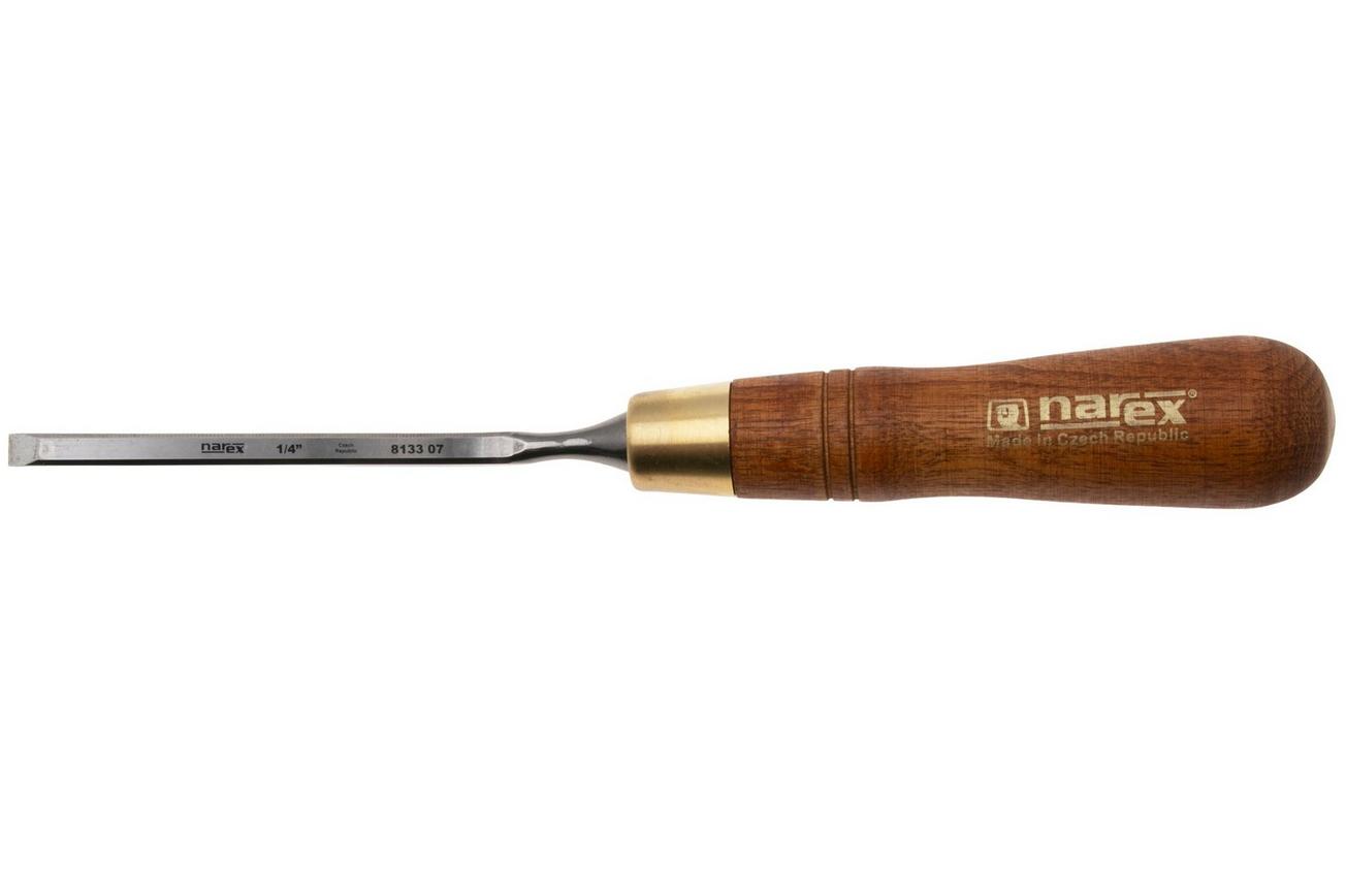 Narex Wood Line Plus Cranked Neck Paring Chisel 813307, steekbeitel met gebogen hals, 7 mm