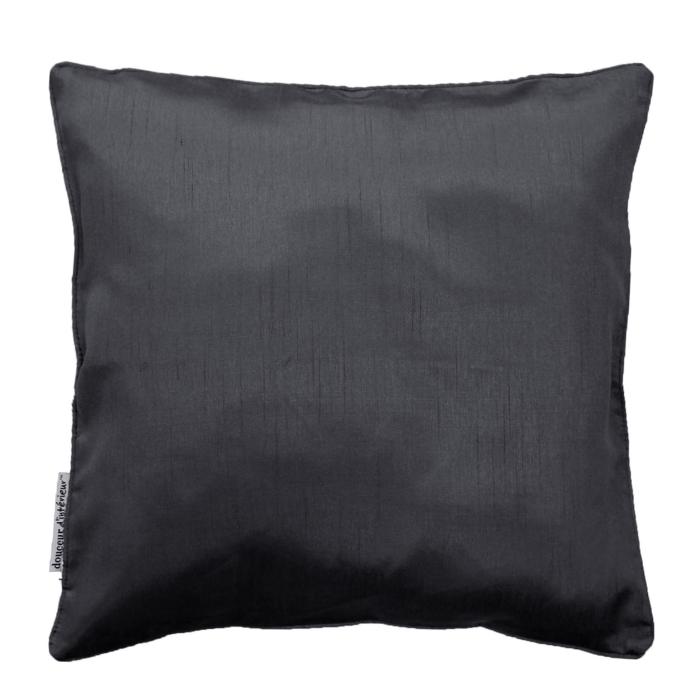HOUSSE DE COUSSIN ENCART 40X40CM SHANA ANTHRACITE