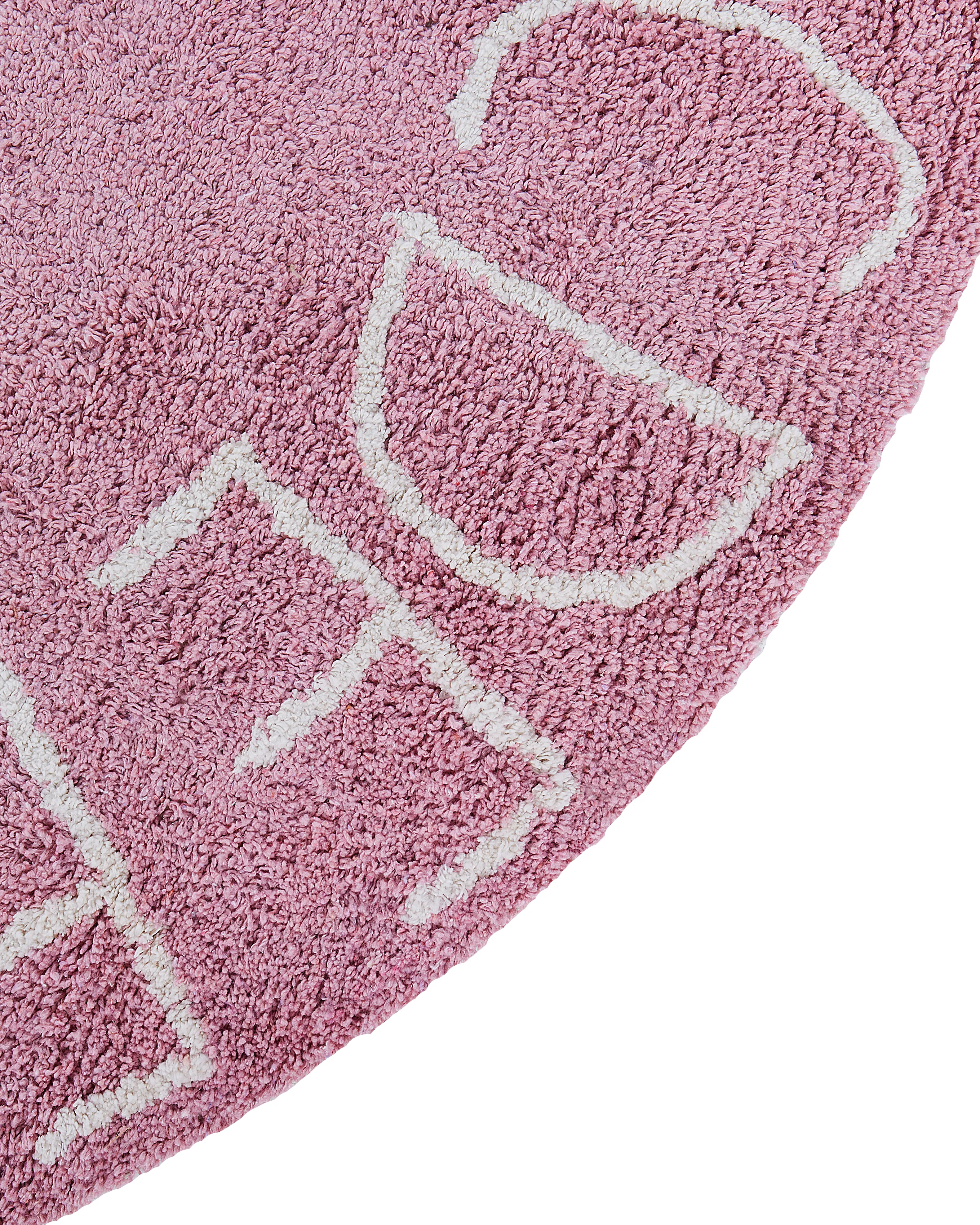 Kindervloerkleed VURGUN Roze ø 120 cm Katoen