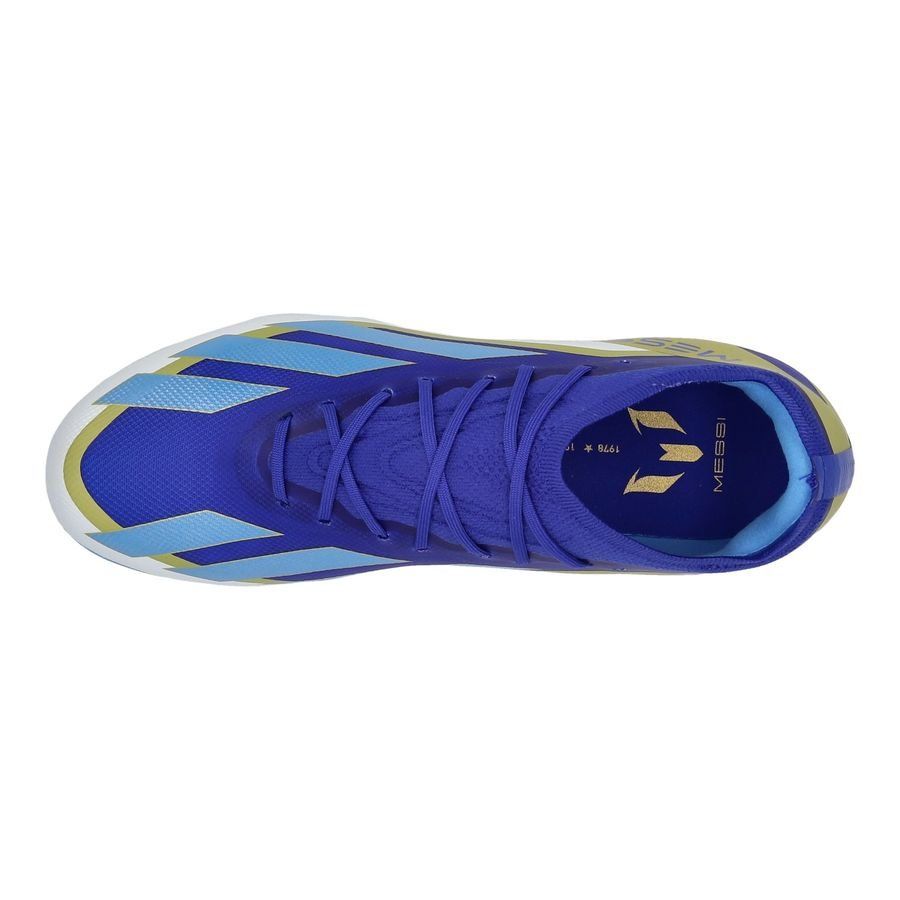 adidas X Crazyfast Messi Elite FG Spark Gen10s - Bleu/Blue Burst/Blanc Enfant