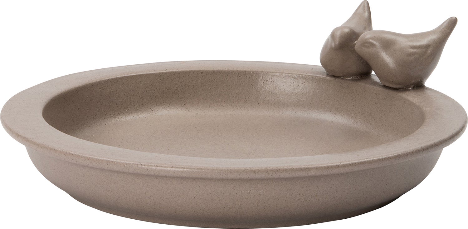 Intratuin vogel voeder- en drinkschaal Emmy grijs D 32 cm