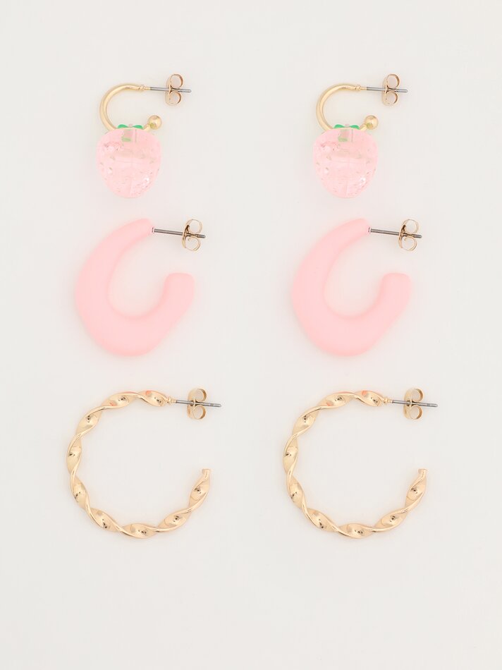 Conjunto de 3 brincos - Variados