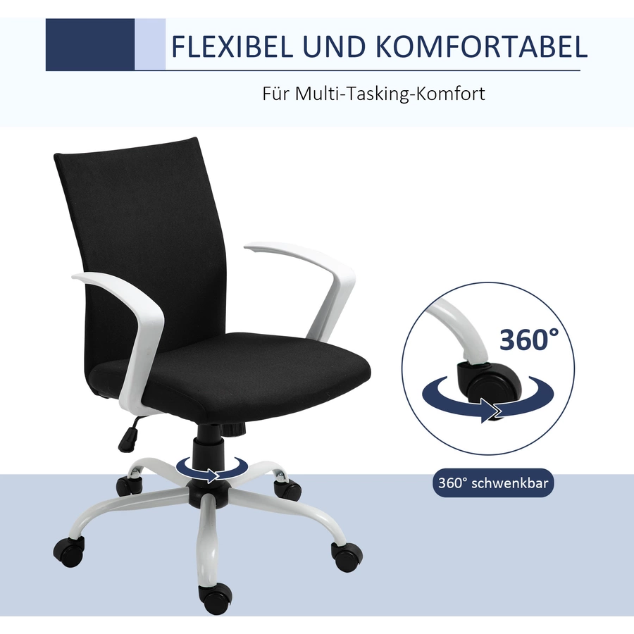 Vinsetto Bürostuhl höhenverstellbar schwarz