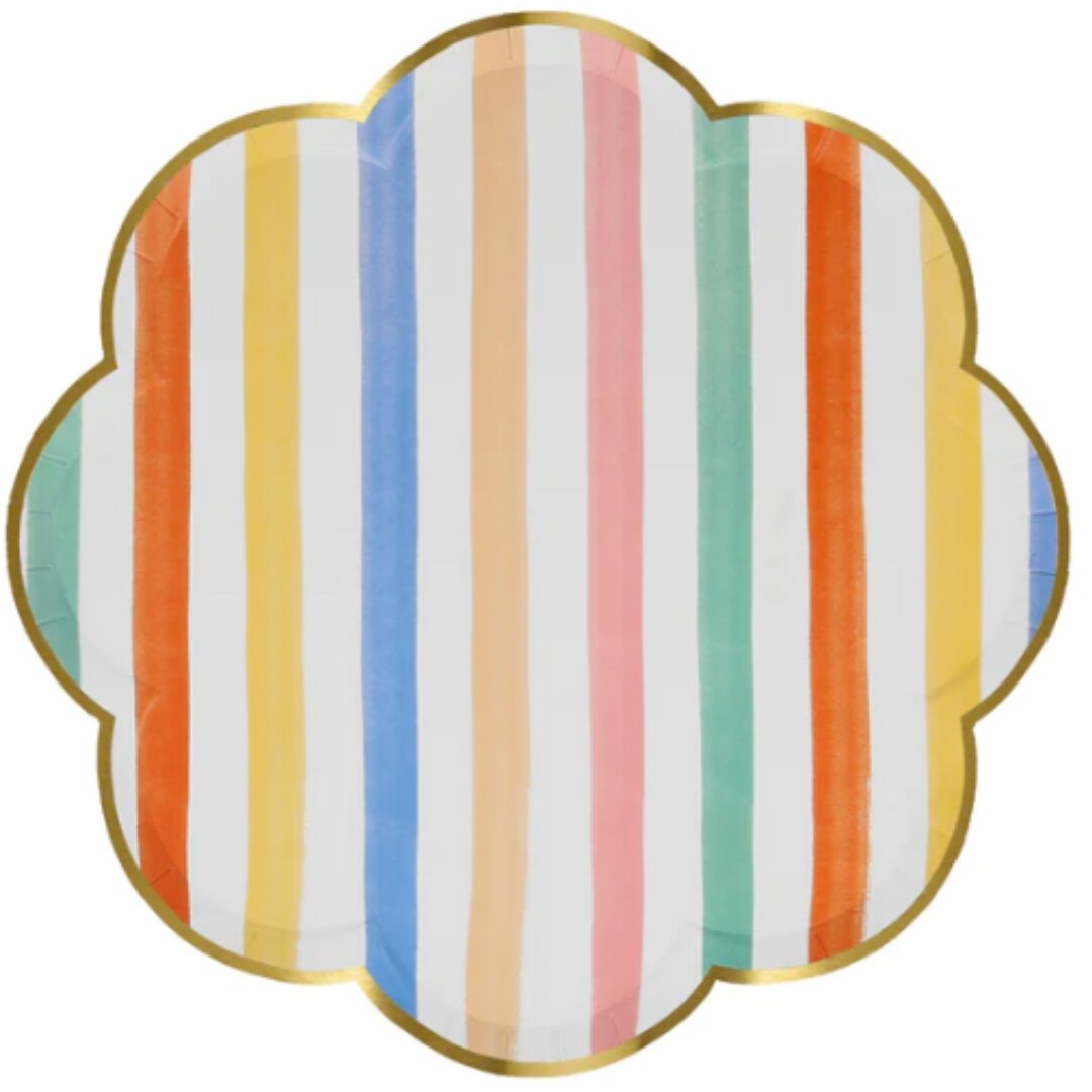 Meri meri borden colourful pattern - small - 8st