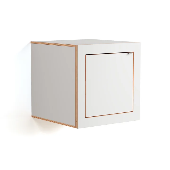Ambivalenz - Fläpps Box Nachttisch 40 x 40 cm, weiss