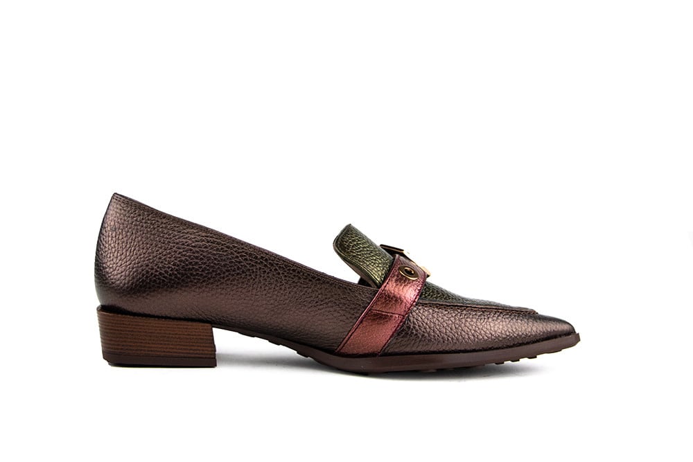 Hispanitas Loafer Turin Wine Army Avellana