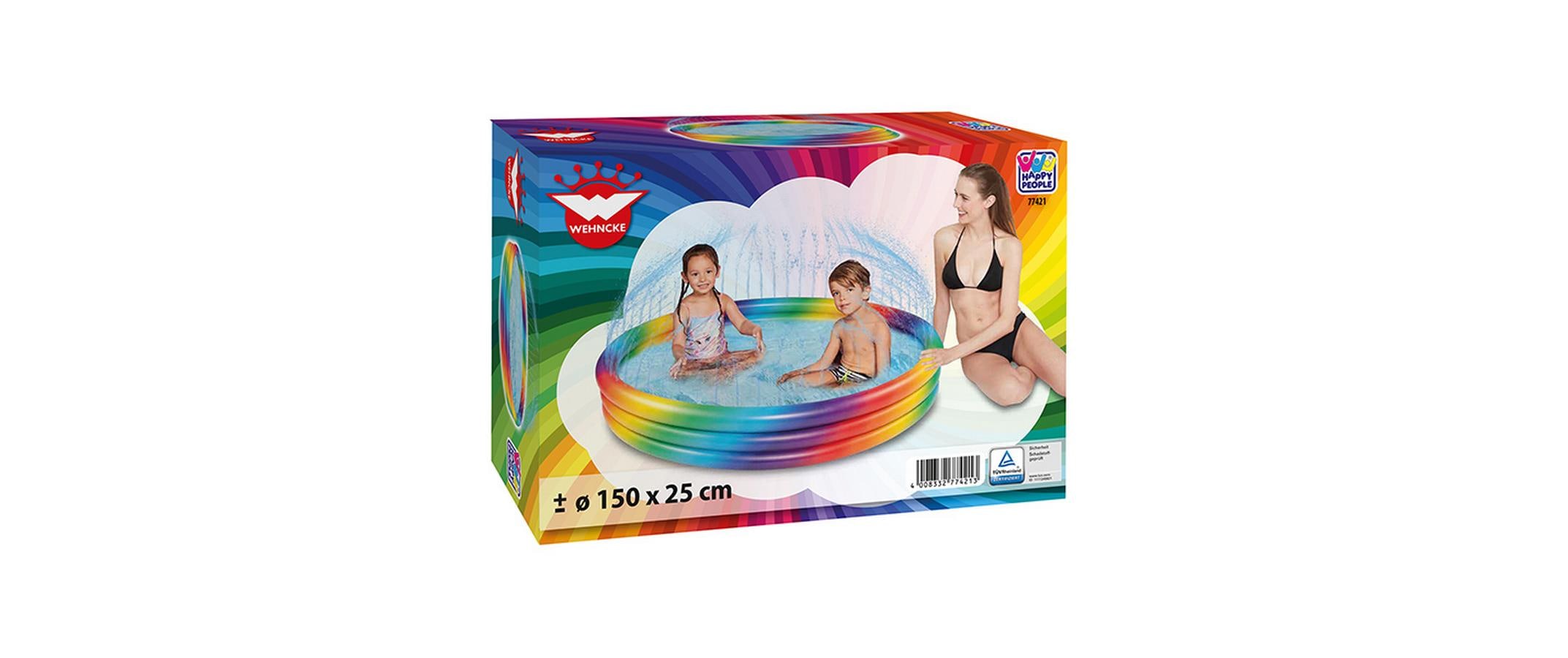 Planschbecken Rainbow mit SprinklerHochwertiger Pool