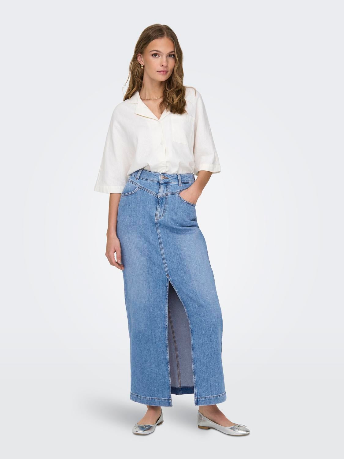 ONLMYLAH Jeansrock Light Blue Denim