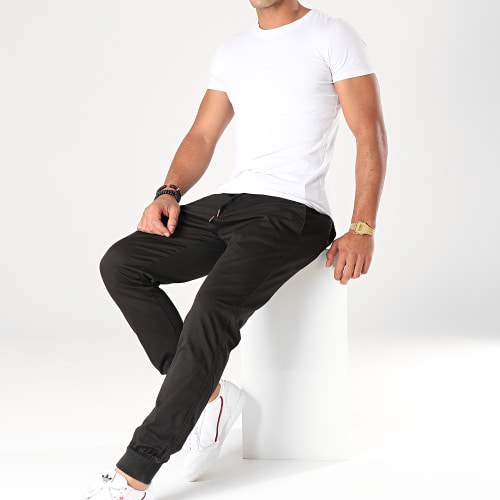 Jogger Pant Reflex Rib Noir