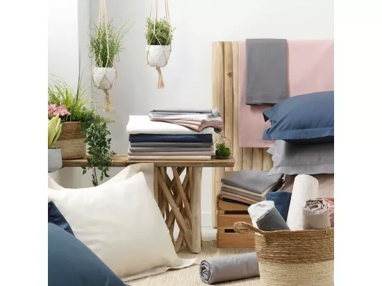 Taie De Traversin 85x185 cm Percale Blanc