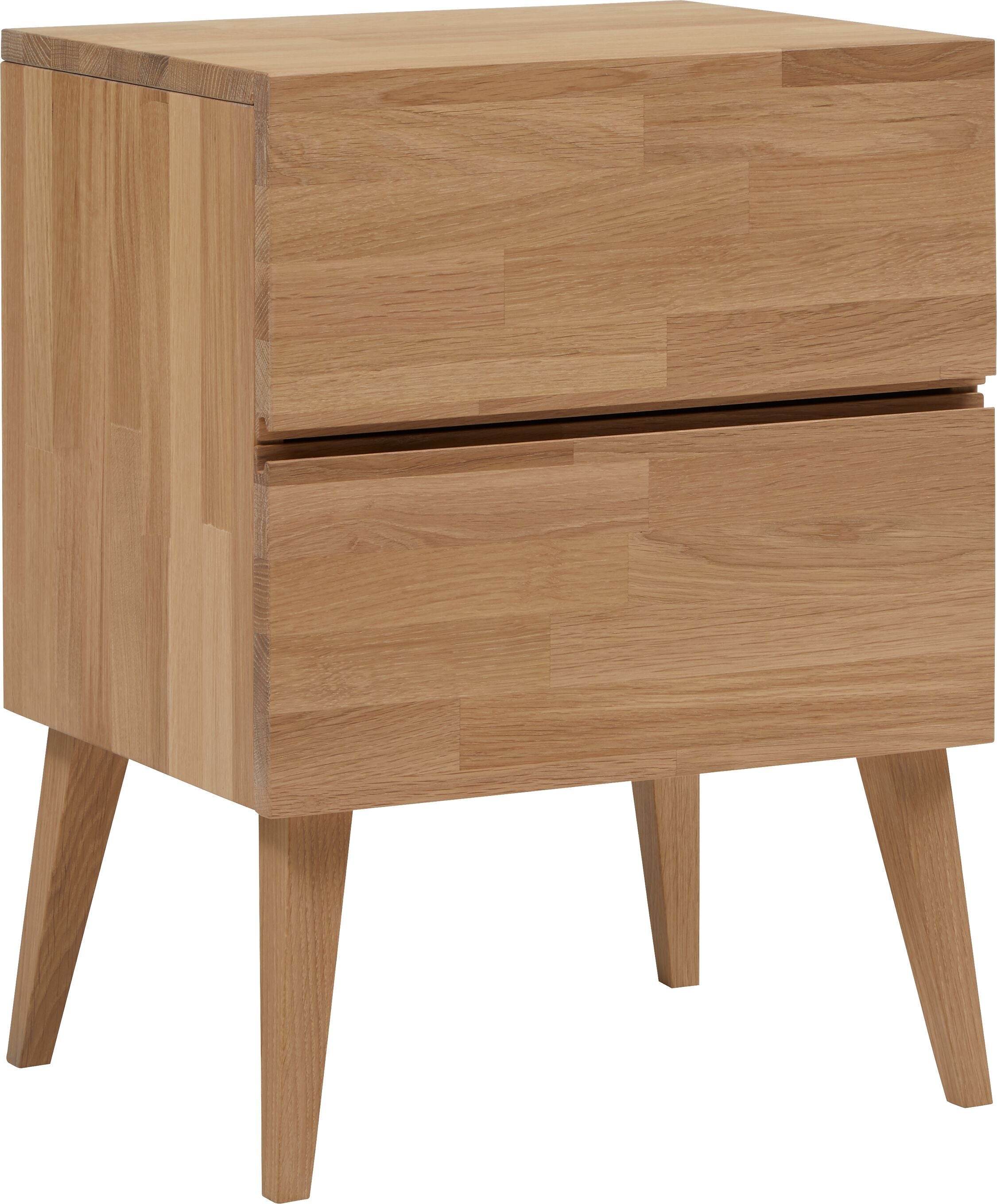 CARA Nachttisch - Eiche / B: 45.0 cm x T: 37.0 cm x H: 60.0 cm
