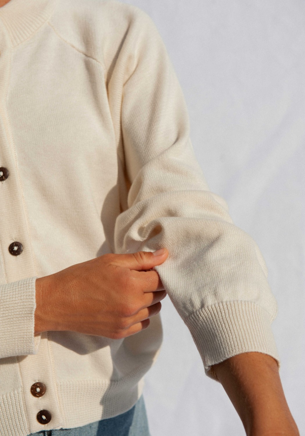 Jungle Folk Cardigan Barranco Ivory