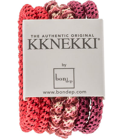 Kknekki Haargummis - Slim - 6er-Pack - Bordeaux/Rosa/Fuchsia