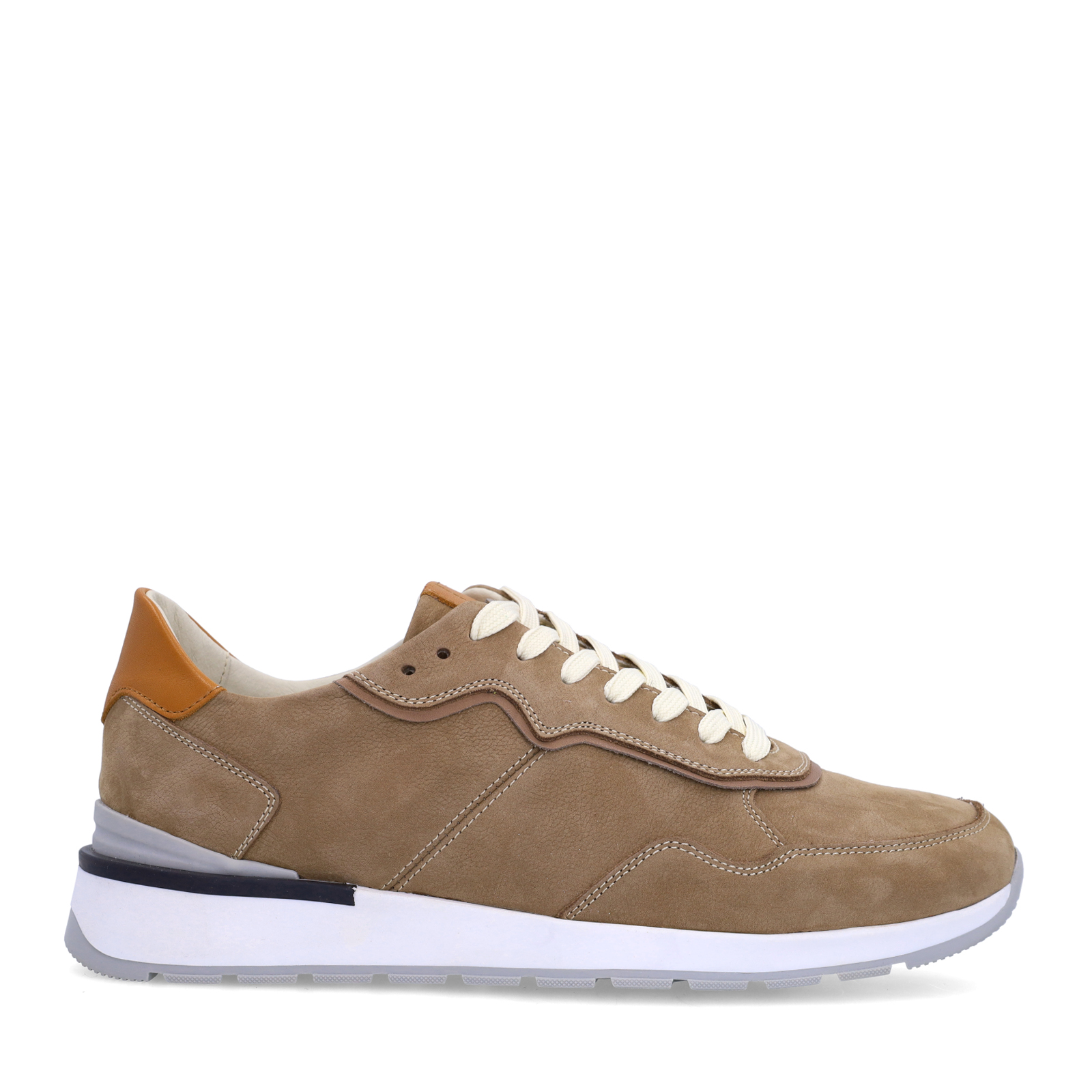 Beige nubuck sneakers