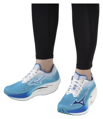 Chaussures Running Mizuno Wave Rebellion Pro 2 Bleu/Blanc Femme